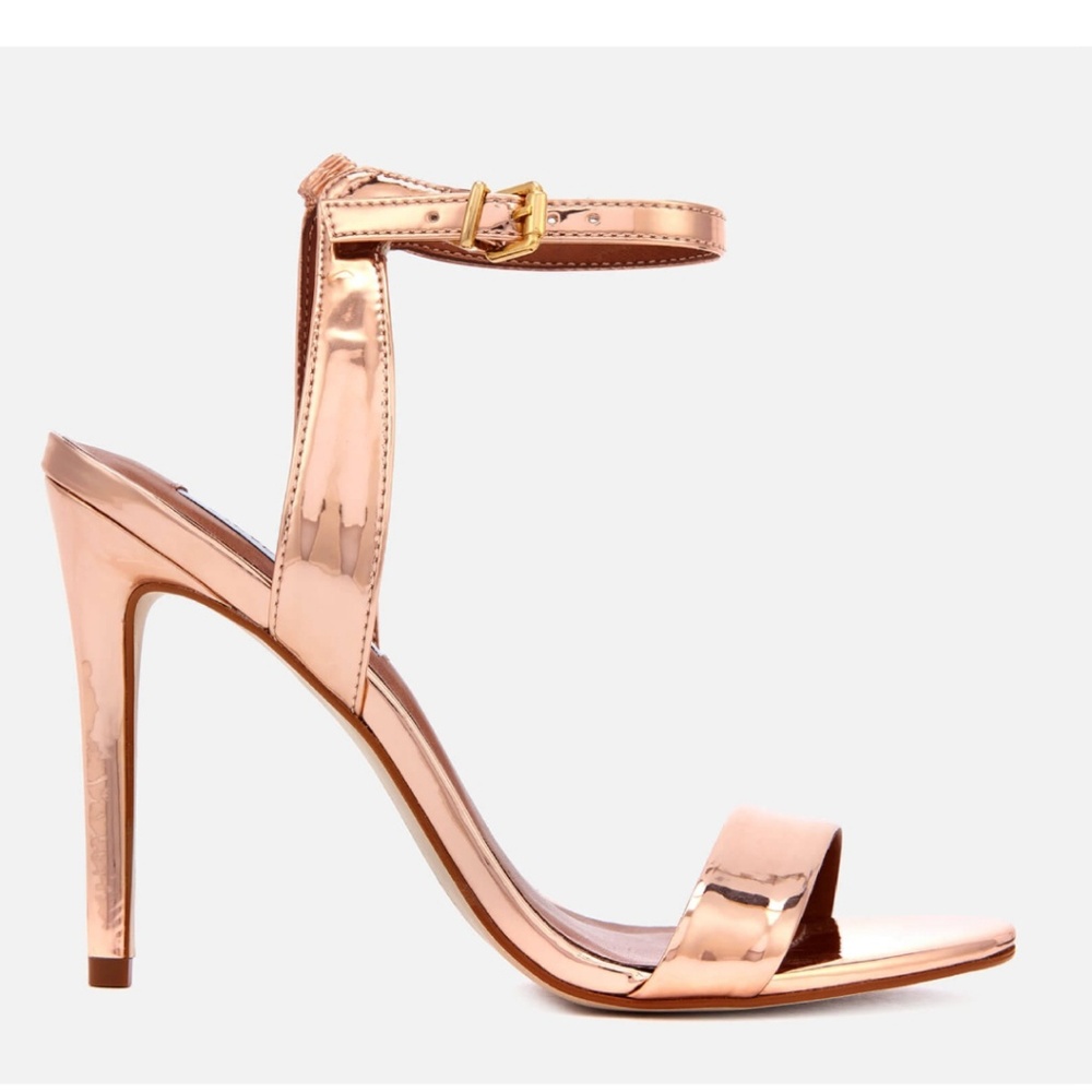 Rose Gold Strappy Heels